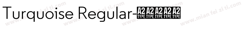 Turquoise Regular字体转换